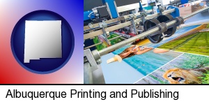 Albuquerque, New Mexico - a press run on an offset printer