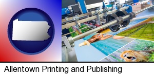 Allentown, Pennsylvania - a press run on an offset printer