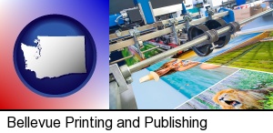 Bellevue, Washington - a press run on an offset printer