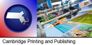 Cambridge, Massachusetts - a press run on an offset printer
