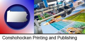 Conshohocken, Pennsylvania - a press run on an offset printer