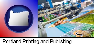 Portland, Oregon - a press run on an offset printer