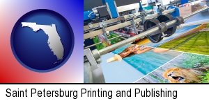 Saint Petersburg, Florida - a press run on an offset printer