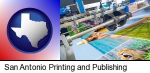 San Antonio, Texas - a press run on an offset printer