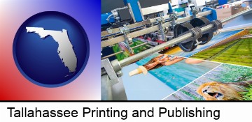 a press run on an offset printer in Tallahassee, FL