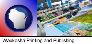 Waukesha, Wisconsin - a press run on an offset printer