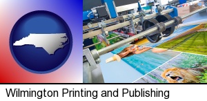 Wilmington, North Carolina - a press run on an offset printer