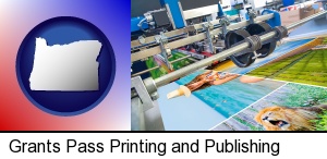 Grants Pass, Oregon - a press run on an offset printer